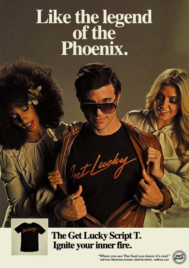 daft_punk_Get Lucky Men's Script Tee