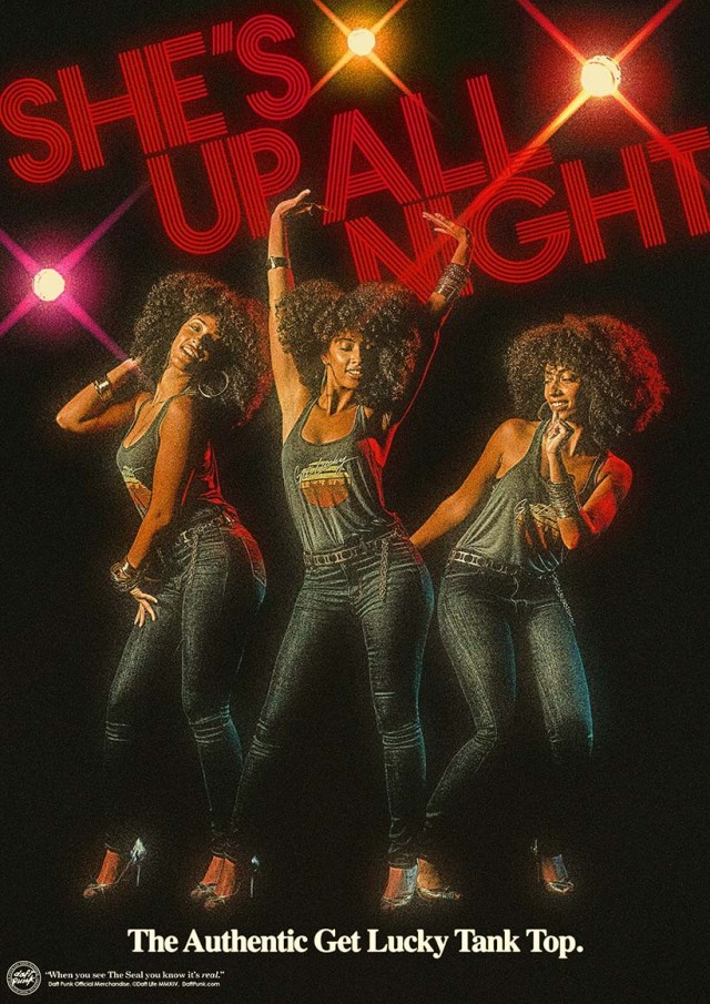 daft_punk_Vintage Get Lucky Women's Tank